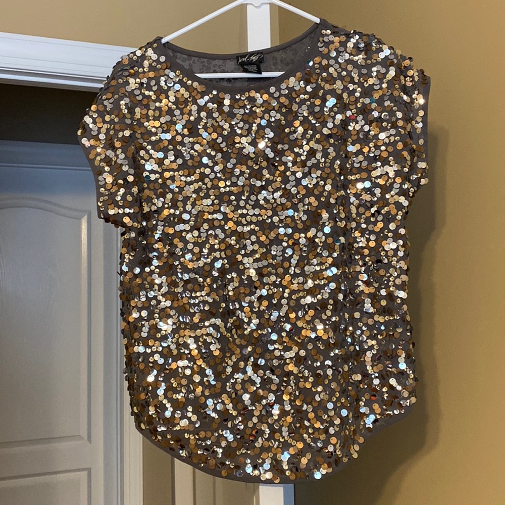 Lord and Taylor Sequined Top
